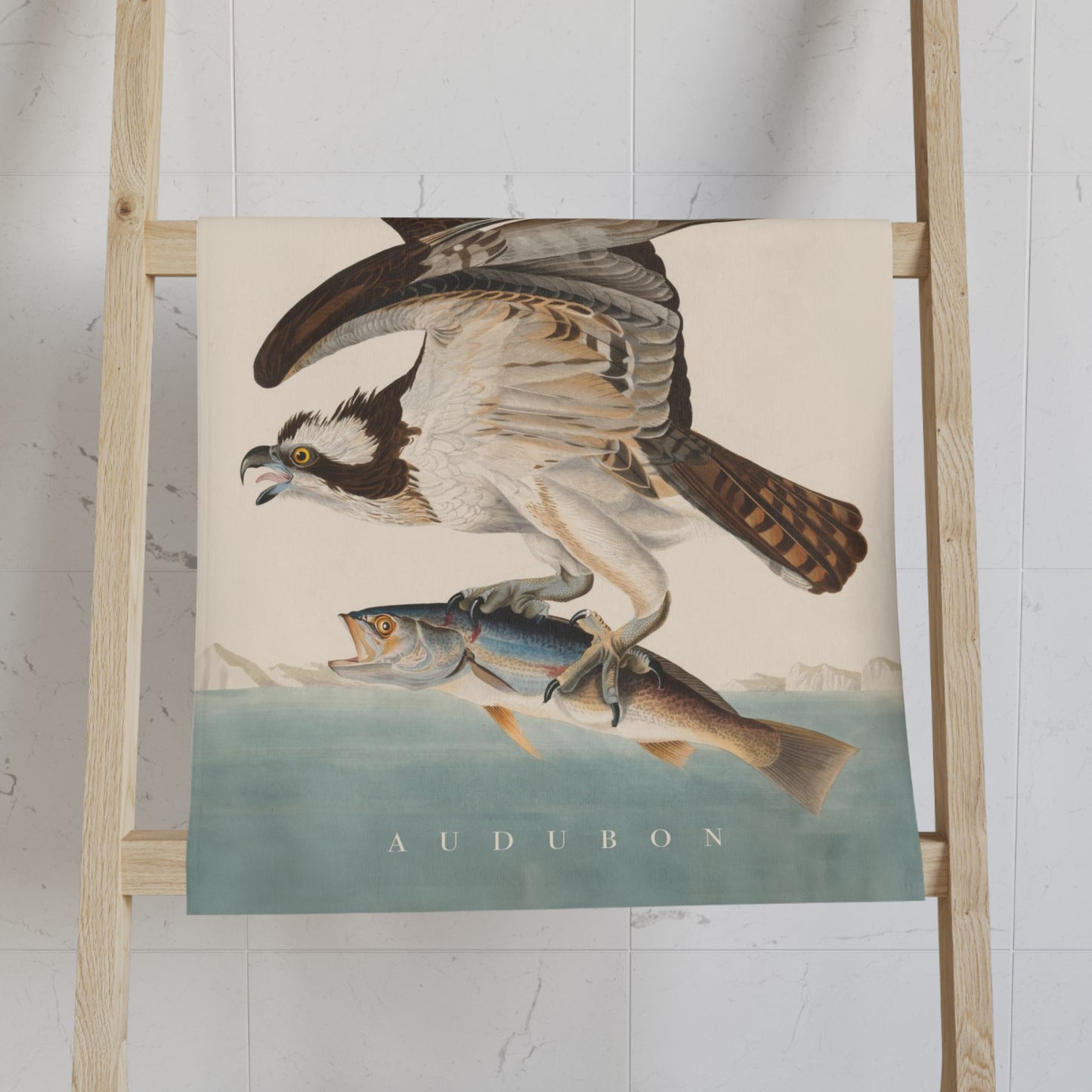 John J. Audubon Fish Hawk Hand Towel