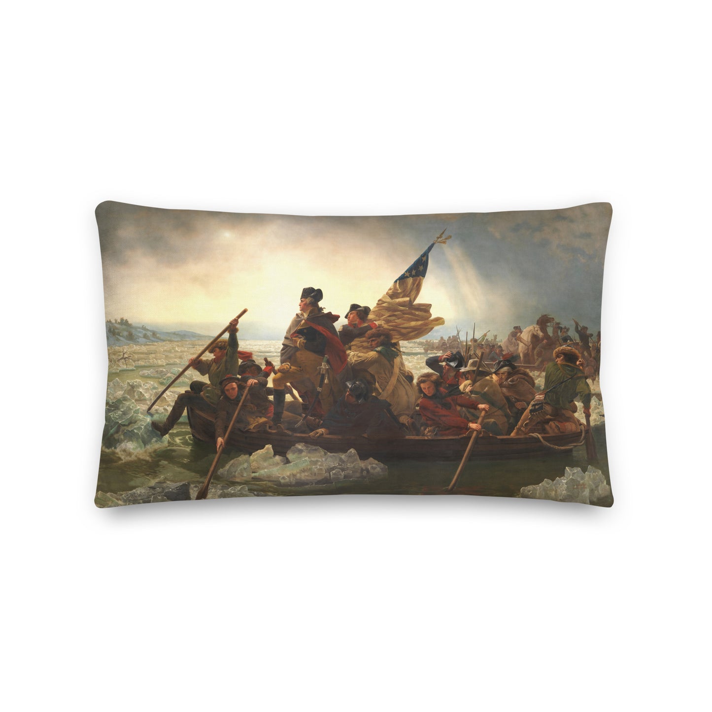 Washington Crossing the Delaware Pillow by Emanuel Leutze